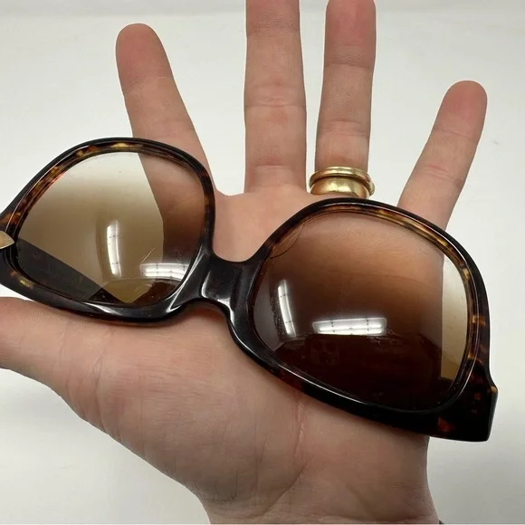 Authentic Vintage Emmanuelle Khanh Tortoise Shell sun glasses